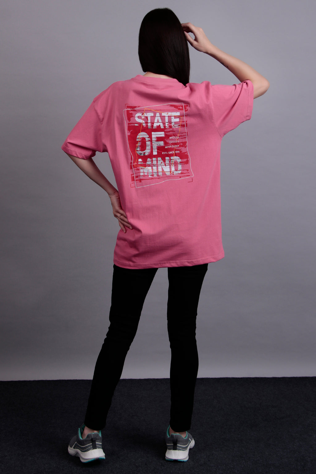 Pink Oversized Graphic Tee