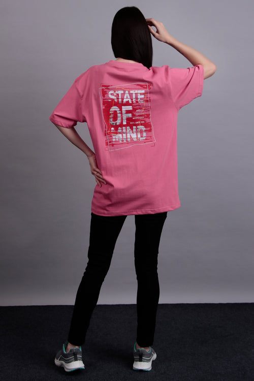 Pink Oversized Graphic Tee