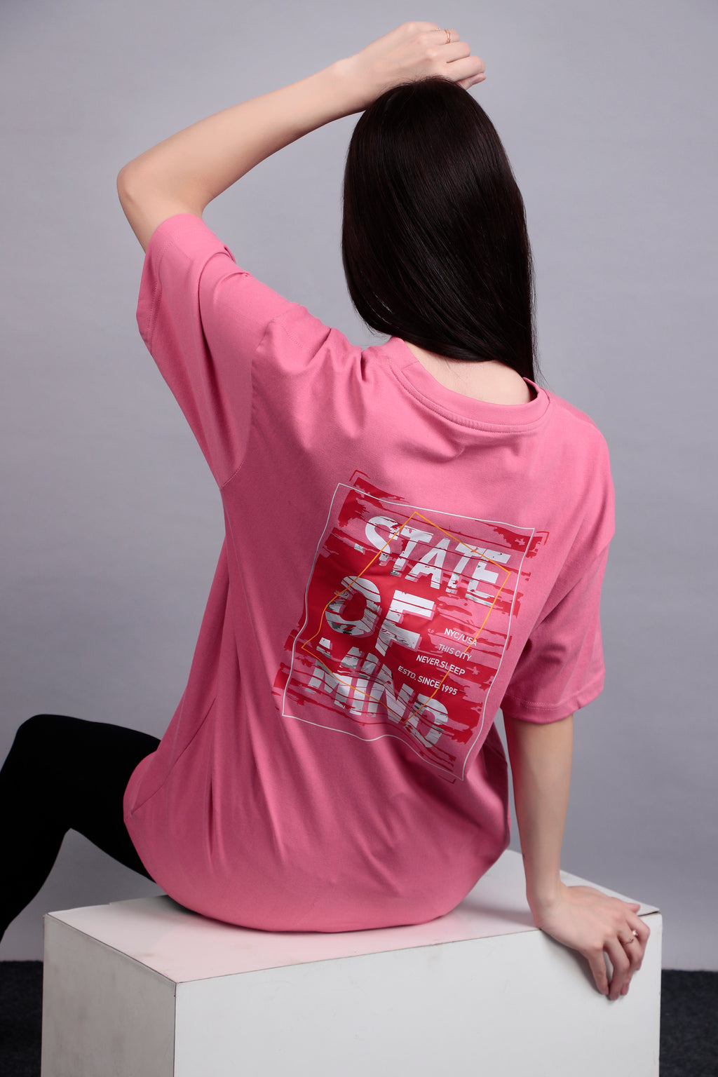 Pink Oversized Graphic Tee