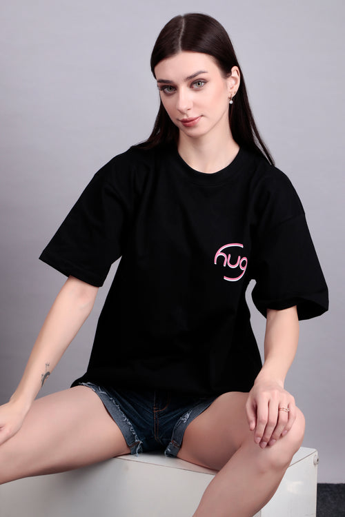 The Black Oversized Graphic Tee