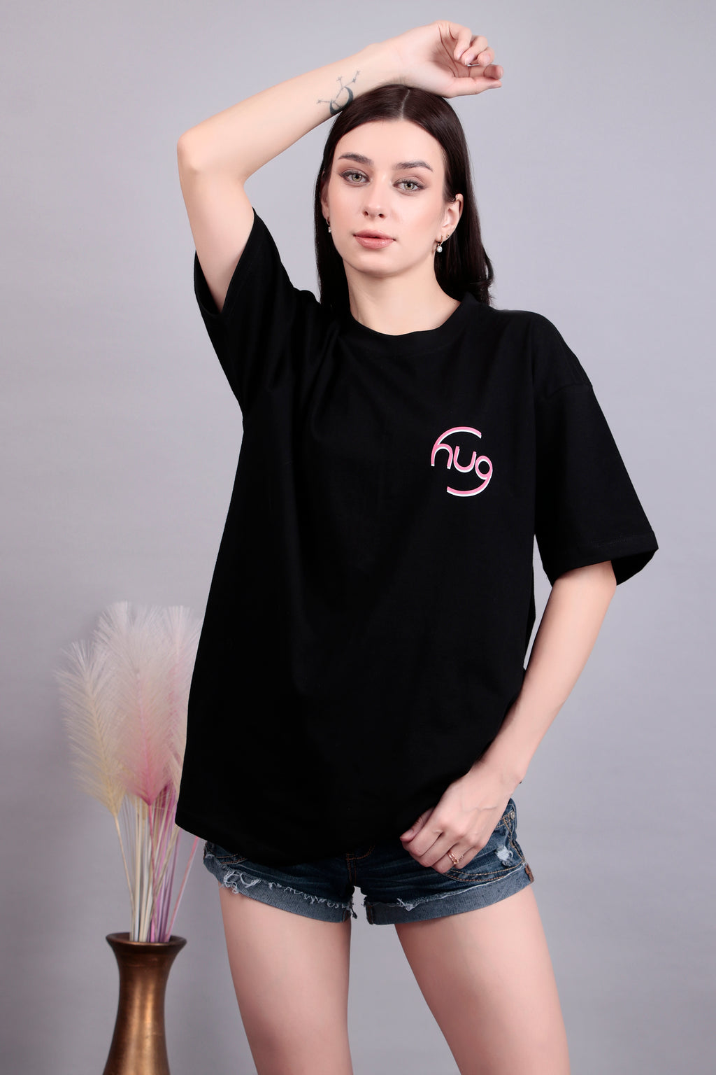 The Black Oversized Graphic Tee